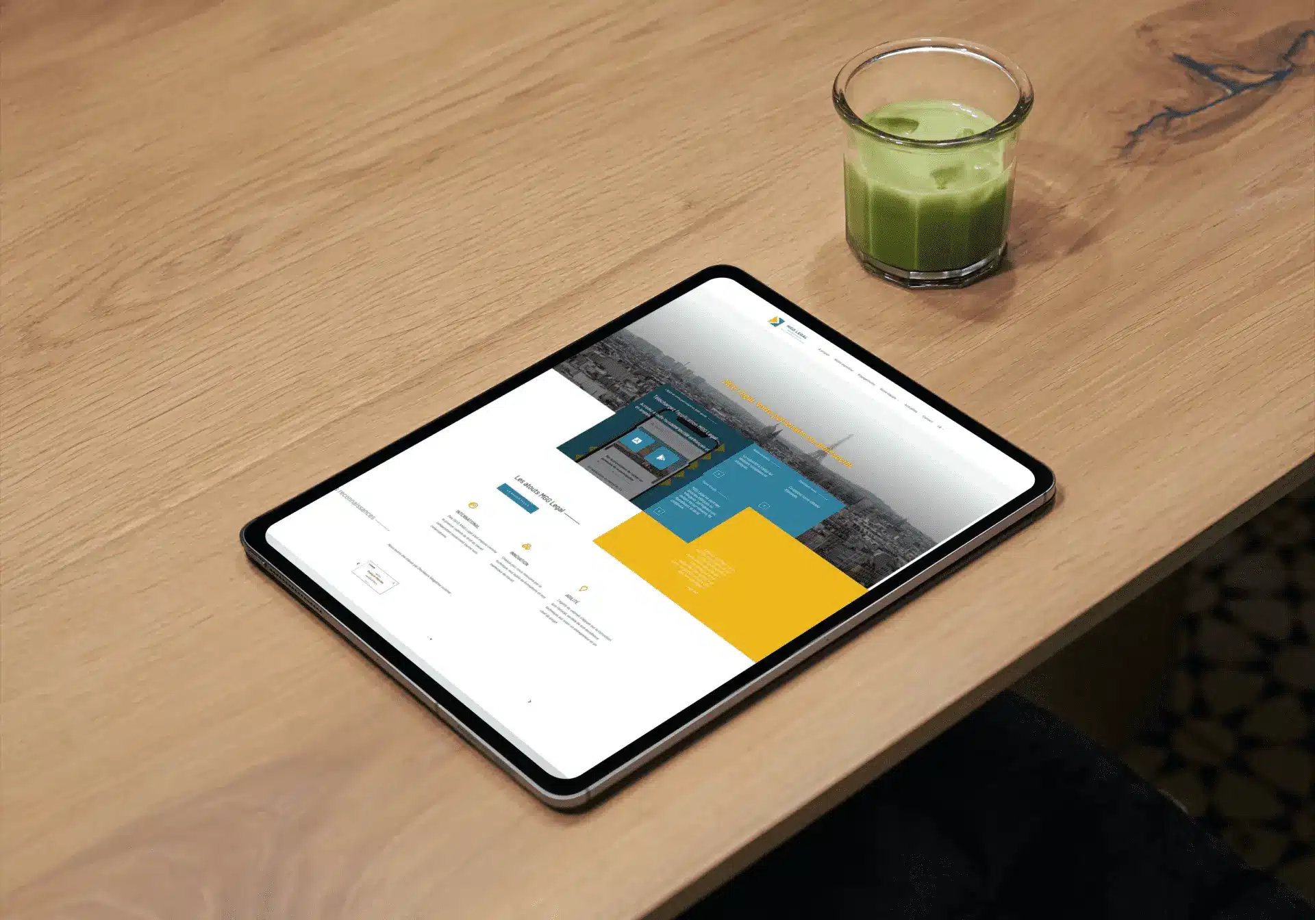 Mgg legal : Projet web et d'application de blogging. Une création de site internet d'une agence digitale en brabant wallon pour un cabinet Parisien. Notre première expérience Internationnale